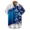 Christmas Couple Outfit Snowflake Bell Star Print Dress and Shirt Set - Bleu S | US 4