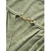 Ensemble 2 pièces colorblock avec haut à découpes et débardeur à lacets - Vert profond XXL | US 14