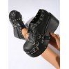 Gothic Outfit Pumpkin Print High Low Hoodie Dress and Earrings Boots Set - Noir S | US 4