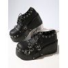 Gothic Outfit Pumpkin Print High Low Hoodie Dress and Earrings Boots Set - Noir S | US 4