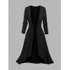 Ensemble robe à bretelles spaghetti et haut ouvert sur le devant à imprimé géométrique colorblock - Noir S | US 4