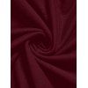 Gothic Women Outfit Solid Color O-ring Cut Out Top and Grommet Pants Set - Rouge foncé S | US 4