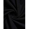 Gothic Women Outfit Solid Color O-ring Cut Out Top and Grommet Pants Set - Noir S | US 4