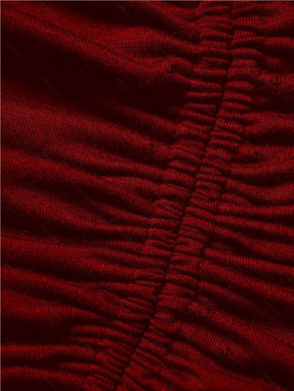 Women Outfit Lace Up Cinched Hoodie Top and Grommet Leggings Set - Rouge Vineux S | US 4