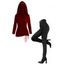 Women Outfit Lace Up Cinched Hoodie Top and Grommet Pants Set - Rouge Vineux S | US 4