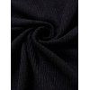 Women Outfit Long Open Front Knit Belted Draped Cardigan Coat and Lace Up Pants Set - Noir S | US 4