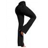 Jean push-up évasé avec poches à boutons élastiques et pantalon long en denim - Noir L | US 8