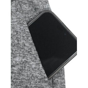 Men's Heather Pants Letter Drawstrings Pocket Ankle-tied Pants
