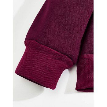 Men's Colorblock Sweatshirt Front Pocket Zipper Stand Up Collar Top