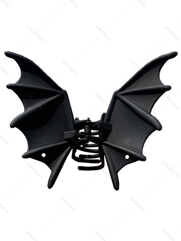 Accessoire pour cheveux chauve-souris à griffes gothiques d'Halloween - Noir 