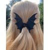 Accessoire pour cheveux chauve-souris à griffes gothiques d'Halloween - Noir 