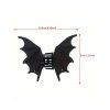 Accessoire pour cheveux chauve-souris à griffes gothiques d'Halloween - Noir 