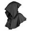 Cape de fête cosplay d'Halloween de couleur unie - Noir 