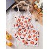 Ensemble de vêtements de détente à empiècements en dentelle, haut et bas à nœud papillon Holiday Elements - CORAL ROSE XL | US 10