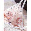 Ensemble de vêtements de détente à empiècements en dentelle, haut et bas à nœud papillon Holiday Elements - CORAL ROSE XL | US 10