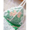 Ensemble de vêtements de détente à empiècements en dentelle, haut et bas à nœud papillon Holiday Elements - Vert S | US 4