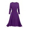 Ensemble robe pour femme, robe à bretelles spaghetti imprimée ombrée et robe ouverte sur le devant - Concorde L | US 8-10