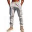 Pantalon uni pour homme avec cordon de serrage et poches à nouer à la cheville - Gris Clair XXXL