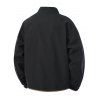 Manteau à col montant pour homme, poches à lettres, colorblock, fermeture éclair - Noir XXXL