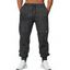 Pantalon chiné pour homme avec cordon de serrage et poches à nouer à la cheville - Gris Clair XXXL