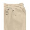 Pantalons de couleur unie pour hommes, pantalons longs à cordons de serrage et poches multiples - café lumière XXXL