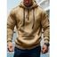 Sweat à capuche pour homme avec fermeture éclair, plusieurs poches et cordons de serrage - café lumière XXXL