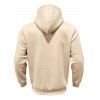 Sweat à capuche pour homme avec surpiqûres et cordons de serrage - café lumière XXXL