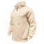 Sweat à capuche pour homme avec surpiqûres et cordons de serrage - café lumière XXXL