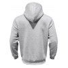 Sweat à capuche pour homme avec surpiqûres et cordons de serrage - Gris Clair XXXL