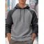 Sweat à capuche à manches longues et cordons de serrage texturés pour homme - Vert XXXL