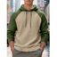 Sweat à capuche à manches longues et cordons de serrage texturés pour homme - Vert XXXL
