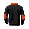 Sweat-shirt colorblock pour homme, poche avant, fermeture éclair, col montant - Noir XXXL