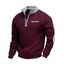 Sweat-shirt colorblock pour homme avec poche avant zippée et col montant - Gris Clair XXXL