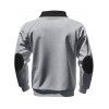 Sweat-shirt colorblock pour homme avec poche avant zippée et col montant - Gris Clair XXXL
