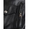 Gilet de couleur unie pour homme, poches multiples, ceinture auto-agrippante, gilet zippé - Noir XXXL