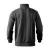 Sweat-shirt uni à col montant et fermeture éclair pour homme - Noir XXXL