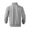 Sweat-shirt uni à col montant et fermeture éclair pour homme - Gris Clair XXXL