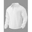 Sweat-shirt uni à manches longues et fermeture éclair texturée pour homme - café lumière XXXL