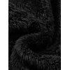 Manteau à capuche uni pour homme, avec poche zippée et manches longues - Noir XXXL