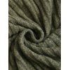 Pull à capuche 2 en 1 en tricot texturé à empiècements à carreaux - Vert profond XXL | US 14