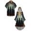 Halloween Couple Outfit Wizard Forest Print High Low Hoodie Dress and Shirt Set - Noir S | US 4