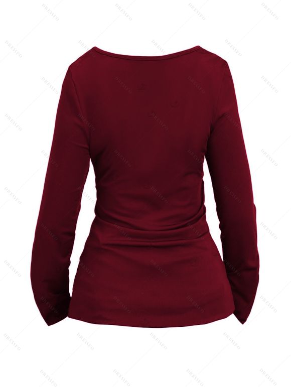 Gothic Women Outfit Lace Up Zip Square Neck Top and Grommet Leggings Set - Rouge Vineux S | US 4