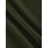 Robe à carreaux en maille torsadée, col cintrée, manches longues et lacets - Vert profond XXL | US 14