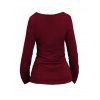 Gothic Women Outfit Lace Up Zip Square Neck Top and Grommet Leggings Set - Rouge Vineux S | US 4