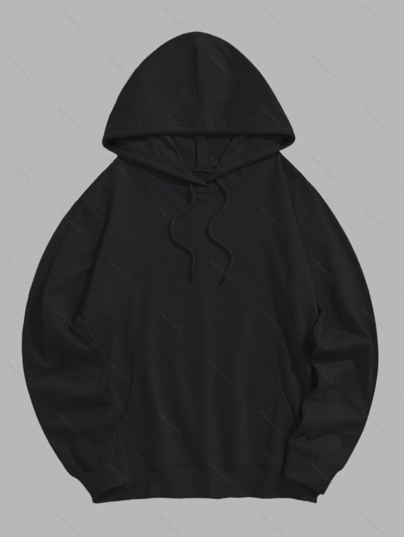 Sweat à capuche gothique F-CAW-F Raven Skull Moon Print Sweat à capuche à manches longues - Noir XL | US 12