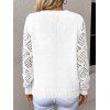 Pull gothique en tricot à imprimé tête de mort et col en V ajouré - Blanc M | US 6