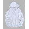 Sweat à capuche gothique à manches longues et imprimé tête de mort F-CAW-F - Blanc M | US 6
