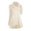 Pull long ajouré de couleur unie Pull à col bénitier et manches longues - café lumière XXL | US 14