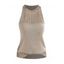 Pull tricoté sans manches de couleur unie Pull col rond festonné - café lumière S | US 4