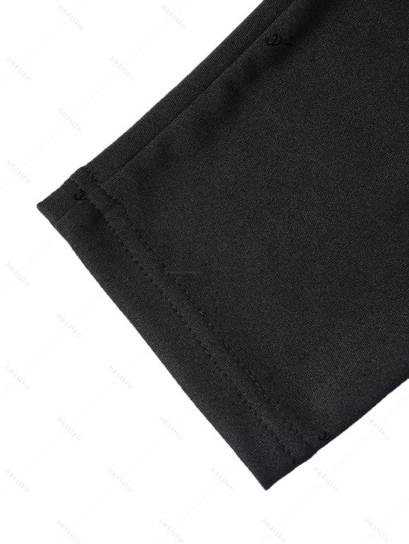 Women Outfit Lace Up Solid Color Textured Skew Neck Top and Leggings Set - Vert Armée S | US 4